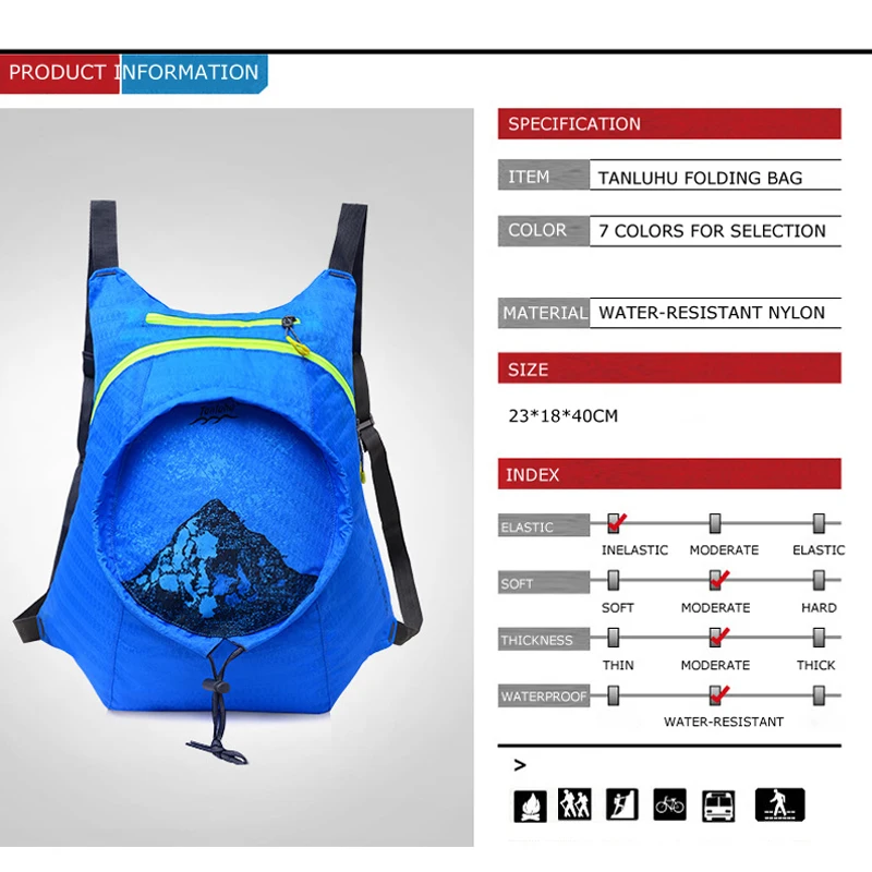 Мужская и Женская Уличная Водонепроницаемая Ультралегкая дышащая складная