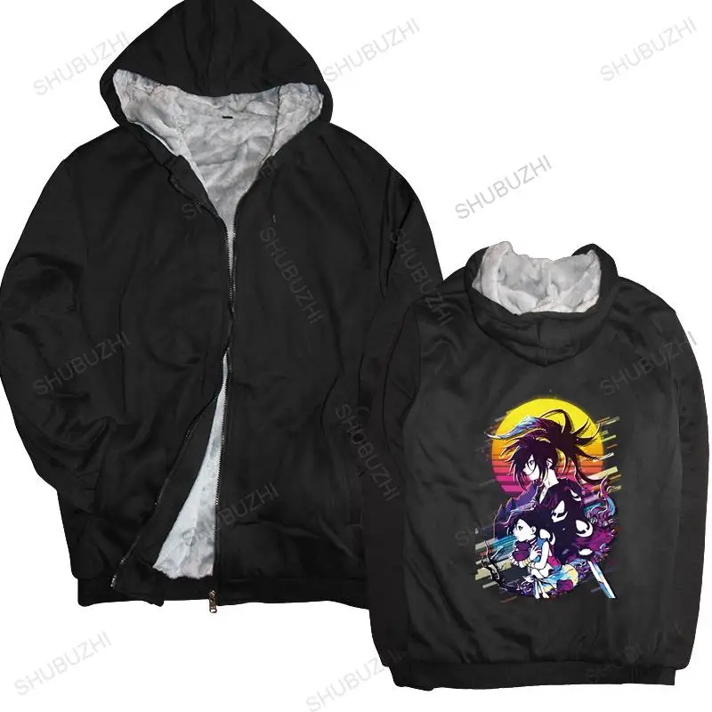 

Men hooded zipper Manga Dororo thick hoody Hyakkimaru warm coat for Men vaporwave Aesthetic Anime mens shubuzhi hoodies