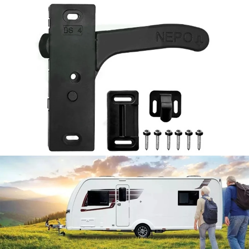 

Easy Installation RV Trailer Entry Door Lock Universal Screen Door Latch Handle RV Trailer Furniture Parts