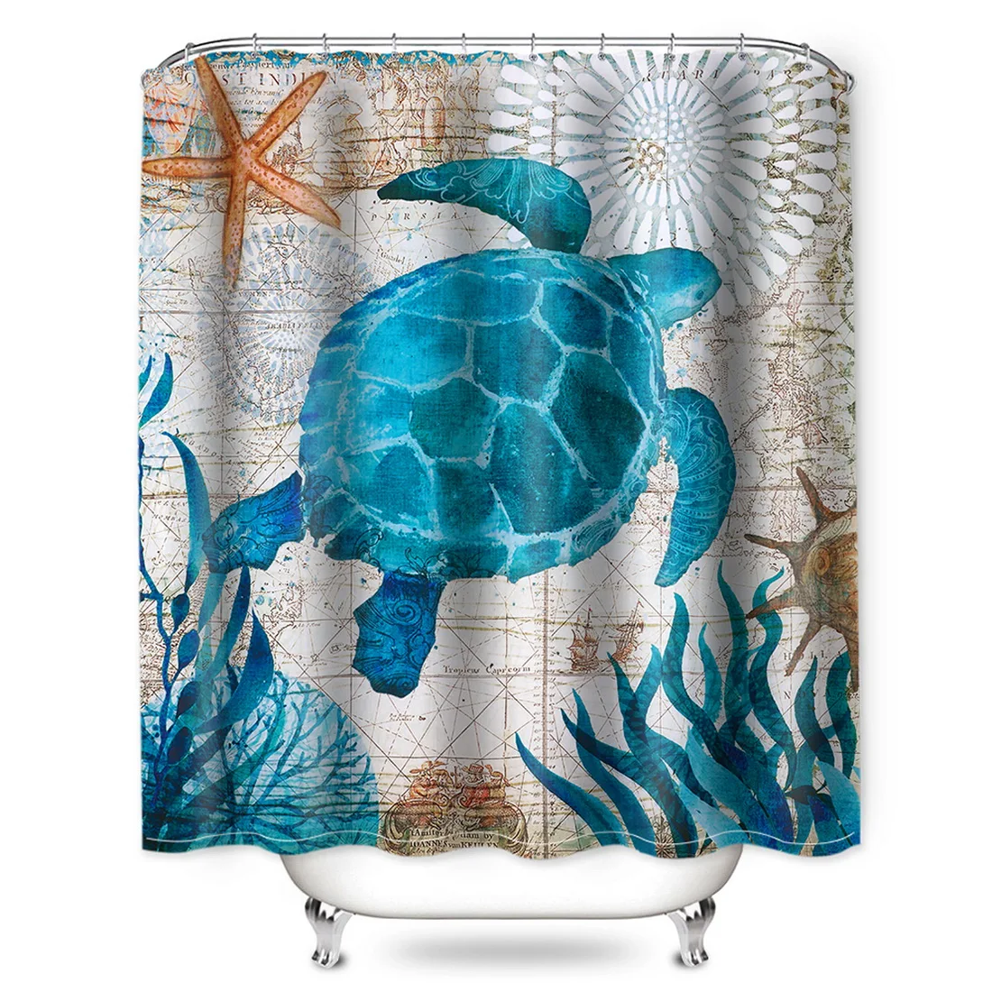 DIDIHOU Водонепроницаемая занавеска для душа с крючками 3D пейзаж живопись Ванная