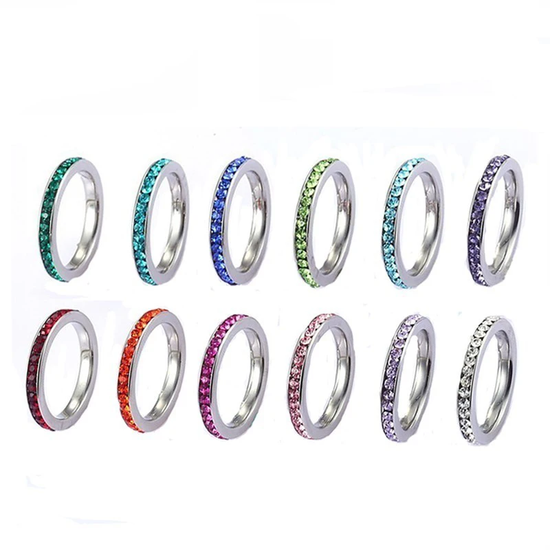 Женское Обручальное Кольцо RIR с фианитом обручальное кольцо имитацией камня для