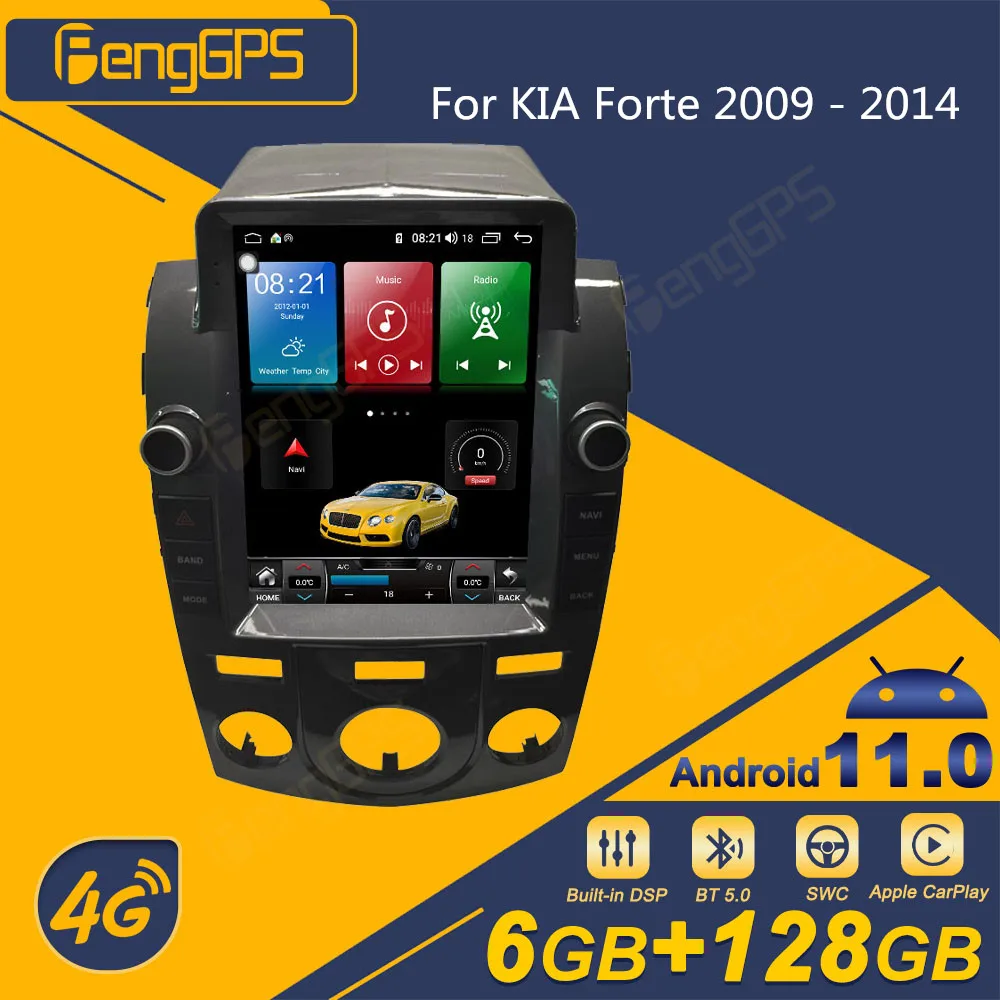 

For KIA Forte 2009 - 2014 Android Car Radio Tesla Screen 2Din Stereo Receiver Autoradio Multimedia Player GPS Navi Head Unit