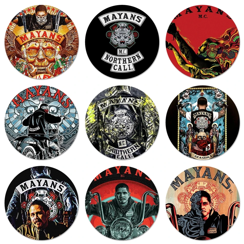 

American tv Mayans MC защитный кухонный домашний декор холодильник магнитные наклейки открывалка для пива, колы 58 мм