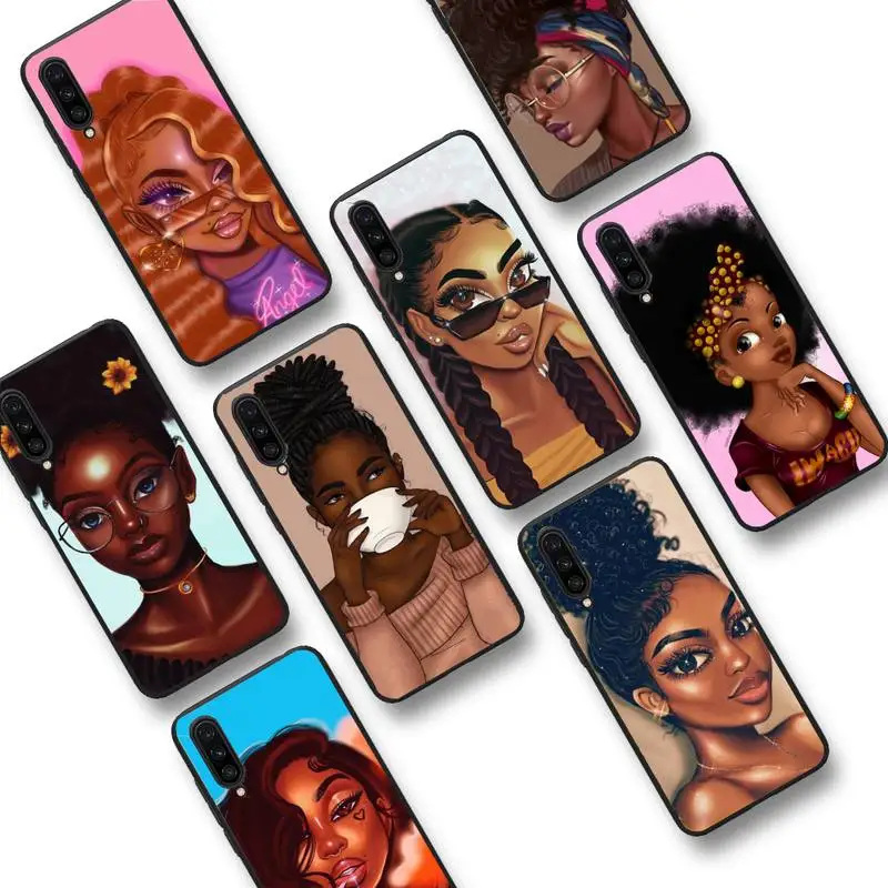 

Yinuoda Queen Afro Melanin Black Girl Phone Case For Xiaomi mi9 mi8 F1 9SE 10lite note10lite Mi8lite Coque for xiaomimi5x