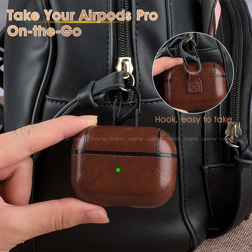 Роскошный чехол из искусственной кожи для Airpods Pro с защитой от падения Apple 3
