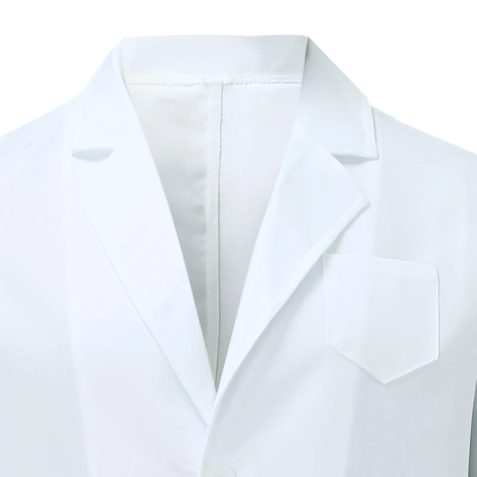 Белая униформа Мужская рабочая одежда профессиональная длинная куртка с 3