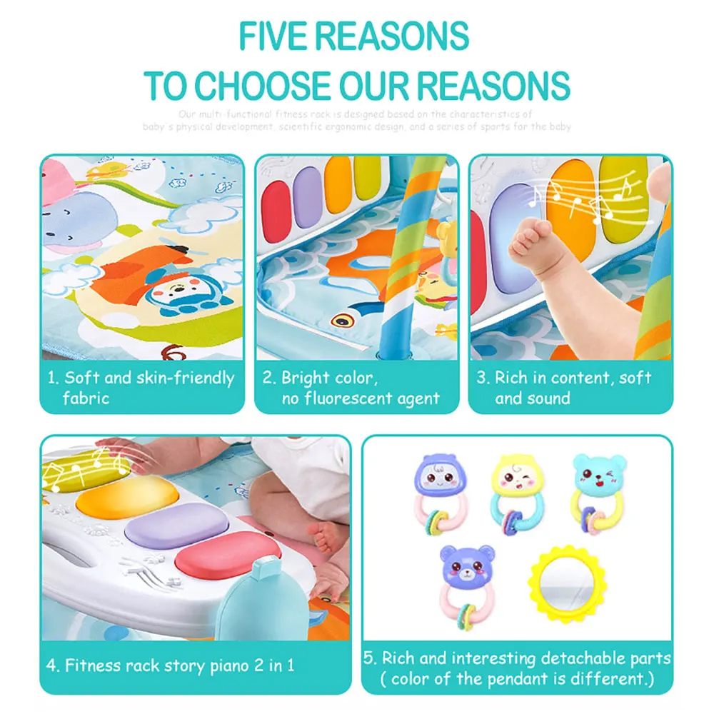 Детская стойка для нот игровой коврик Детский ковер пазл пианино клавиатура