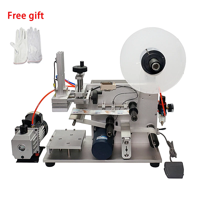 Полуавтоматический пневматический плоский этикеточный аппарат для маркировки