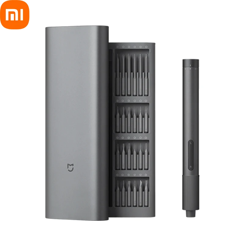 

Mijia Electric Precision Screwdriver Two-speed Torque Control Magnetic Absorption Nano Bit Box 24 S2 Steel Precision Bit Bits