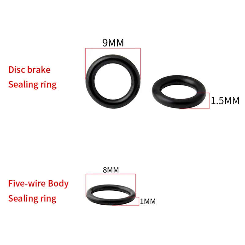 MUQZI Bicycle Disc Brake Caliper O-Ring Oil Dish Oil Tube Sealing Ring Brake Disc Five-Wire Body Rubber Ring MTB Road Bike