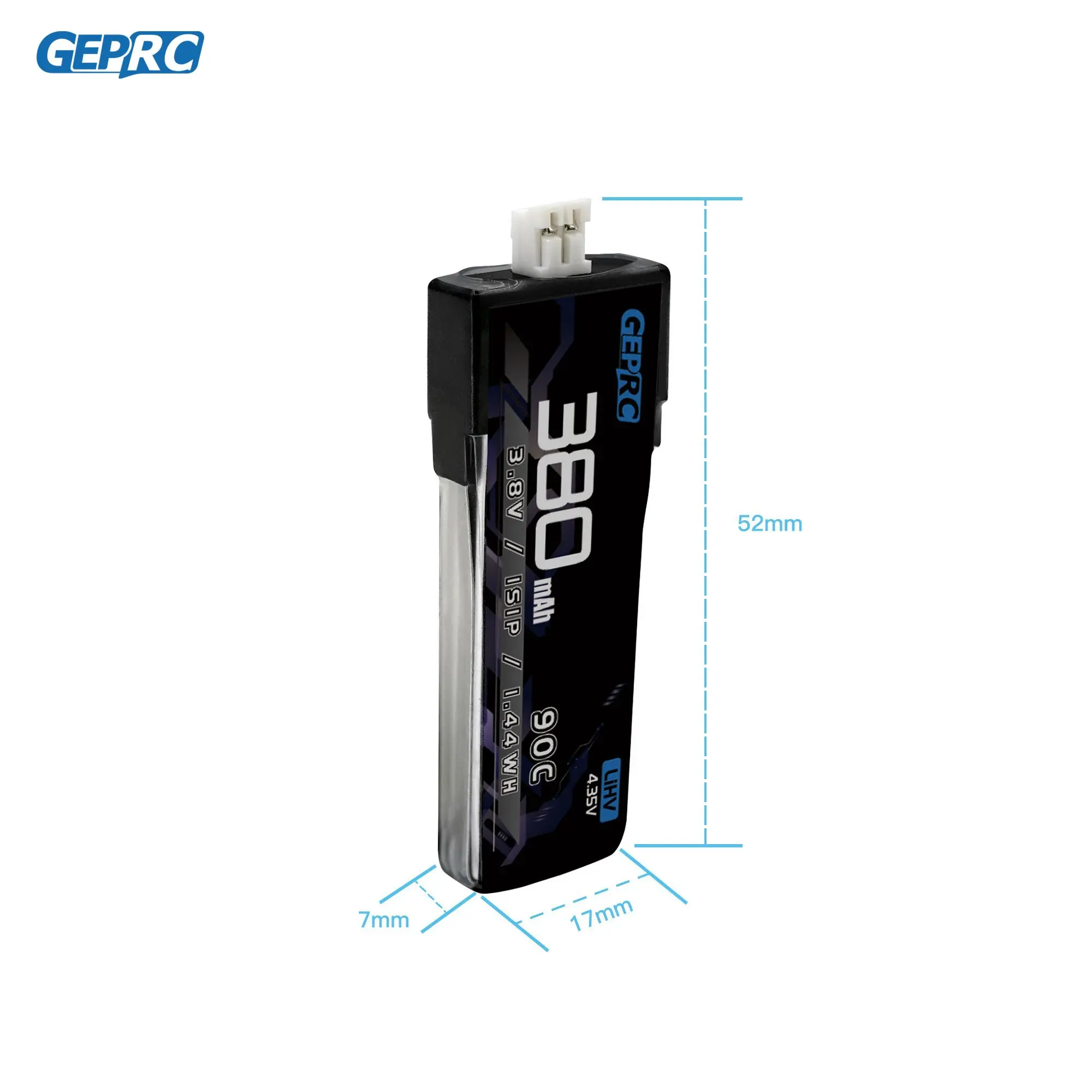 GEPRC-Bater&iacute;a 1S de 380mAh y 90C para Dron, pieza de accesorios para cuadric&oacute;ptero, SMART16 Series, FPV-1