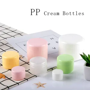 60 шт. 10 г20 г50 г100 г портативные пустые полипропиленовые дорожные косметические банки контейнеры для макияжа флаконы для крема для лица Контейнеры для образцов гелевых масок коробка