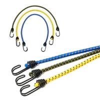 6pc 30 40 60cm bungee cord high elasticity rubber tied rope with hooks outdoor tent assembly camping luggage outdoor accessories