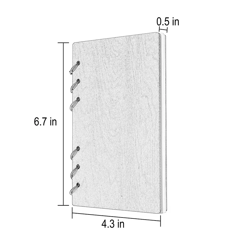 

Engraved Wooden A6 Paper Notebook Diary Customized Week Planner School supplies Christmas Birthday To Daughter Gifts custom text