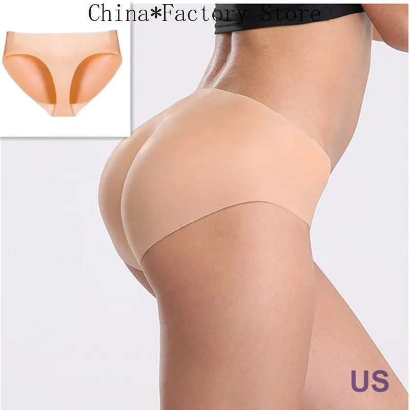 New Fashion Sexy Full Silicone Underwear Butt Enhancer Trangle Pant Body Pads Shaper Wear Body Shapewear Pants Gift