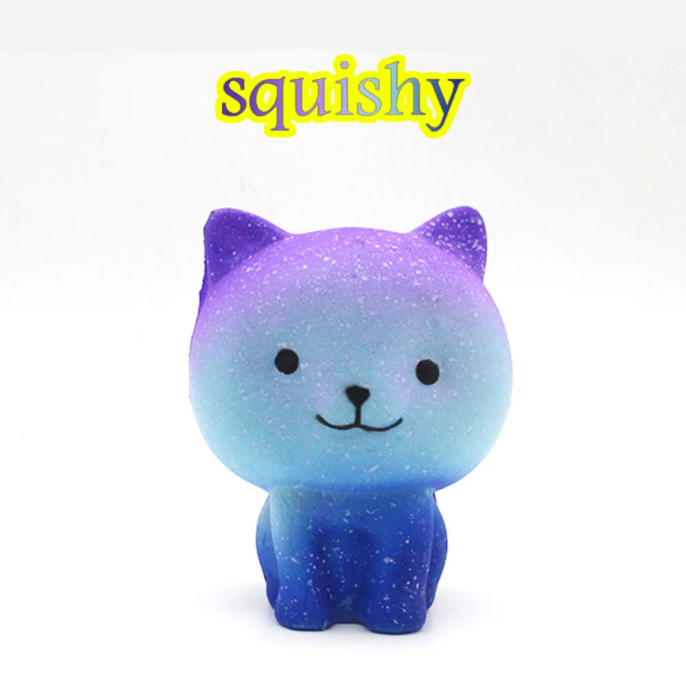 Star Kitty Decompression Toys Slow Rebound PU Toys Jumbo Cute Cat Squishies Slow Rising Kids Toys Doll Stress Relief Toys 2021 pu slow rebound jumbo squishy whale toys