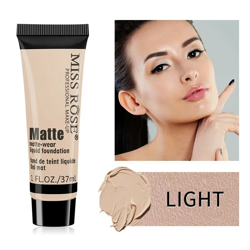 

37ML Matte Face Liquid Foundation Natural Cream Concealer Primer Waterproof Makeup Foundation Cosmetics for Daily Adult01