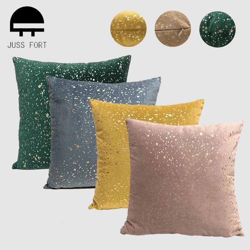 Украшение для дома чехлы подушек роскошная бронзовая наволочка гостиной дивана