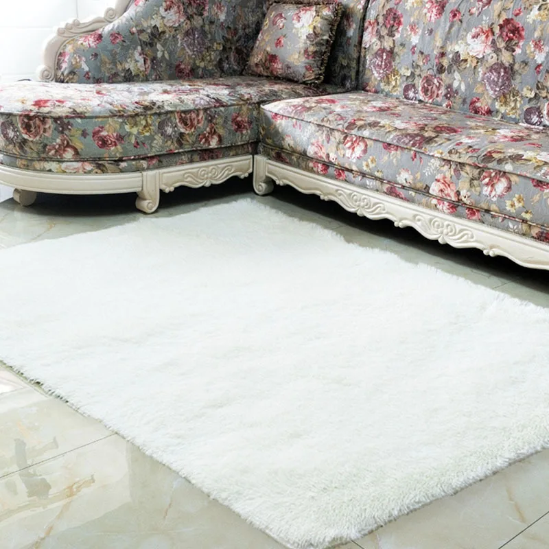 Супермягкий однотонный ковер для помещений современный спальни напольный