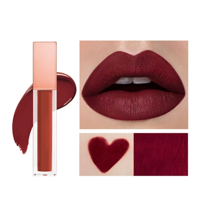 

12 Colors Matte Velvet Lipstick Makeup Waterproof Long Lasting Not Fade Lip Gloss Non-stick Cup Lip Glaze Lipsticks Drop Ship
