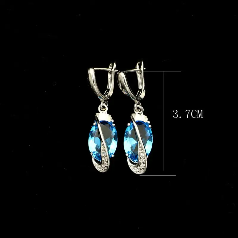 Модные Винтажные серьги-подвески из стерлингового серебра 925 пробы с ярким