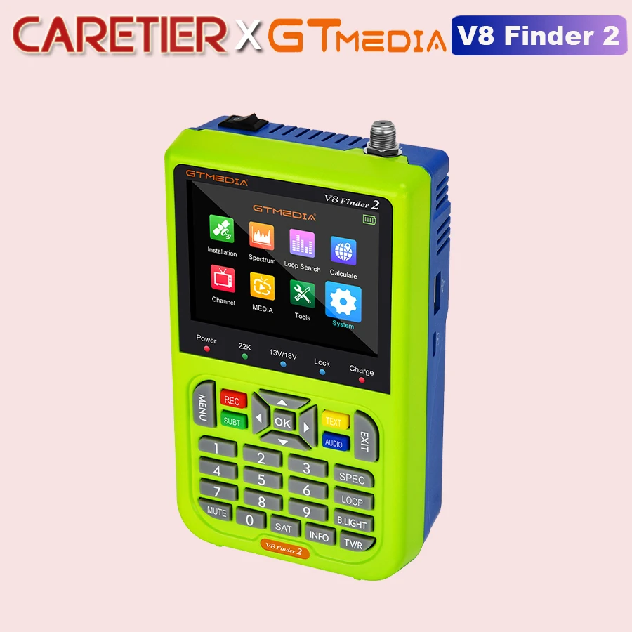 

5 шт. цифровой GTMEDIA V8 FINDER2 спутниковый искатель TV 1080P HD Youtube USB wifi 2,4G Φ/S2/S, телефон, технические характеристики, H.264 оборудование