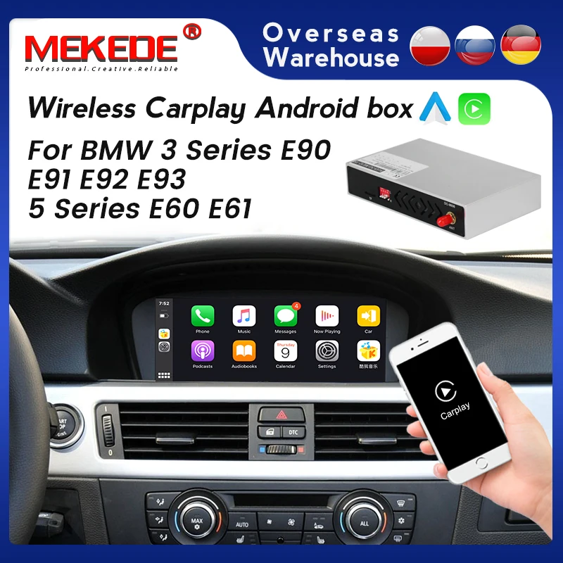 Беспроводной Apple Carplay для BMW CCC 1 3 5 6 7 Sertes X1 X3 X5 X6 Z4 E60 E61 E62 E63 E70 E71 E8 Android автомобильное
