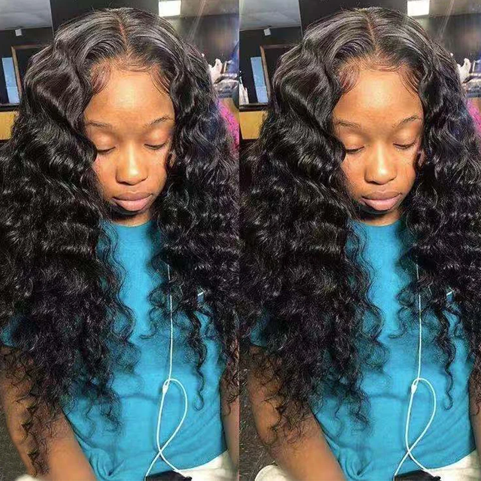 Парики из человеческих волос на полной сетке плотность 180 без клея парики