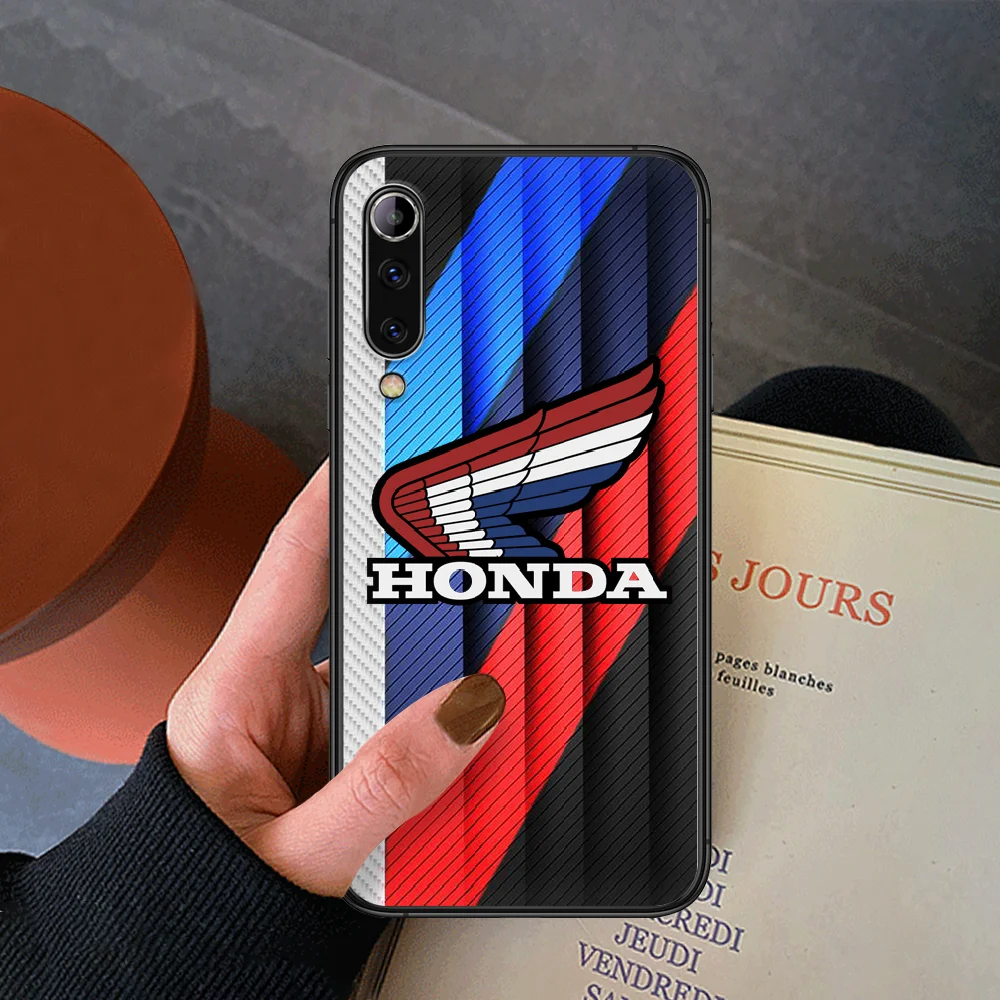 

HONDAS Car Brand Phone Case For Xiaomi Mi Note 10 A3 9 MAX 3 A2 8 9 Lite Pro Ultra Black Waterproof Silicone Shell Painting Etui