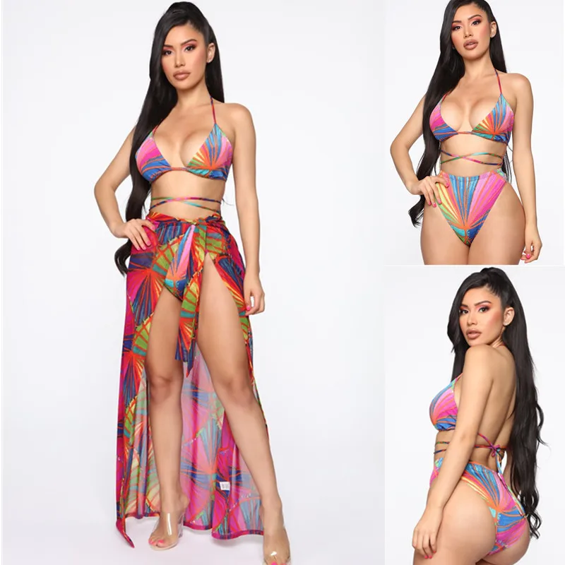 

Swimwear Beach Bikin Swim 3 Piece Bathing Suit Swimming Suit for Women