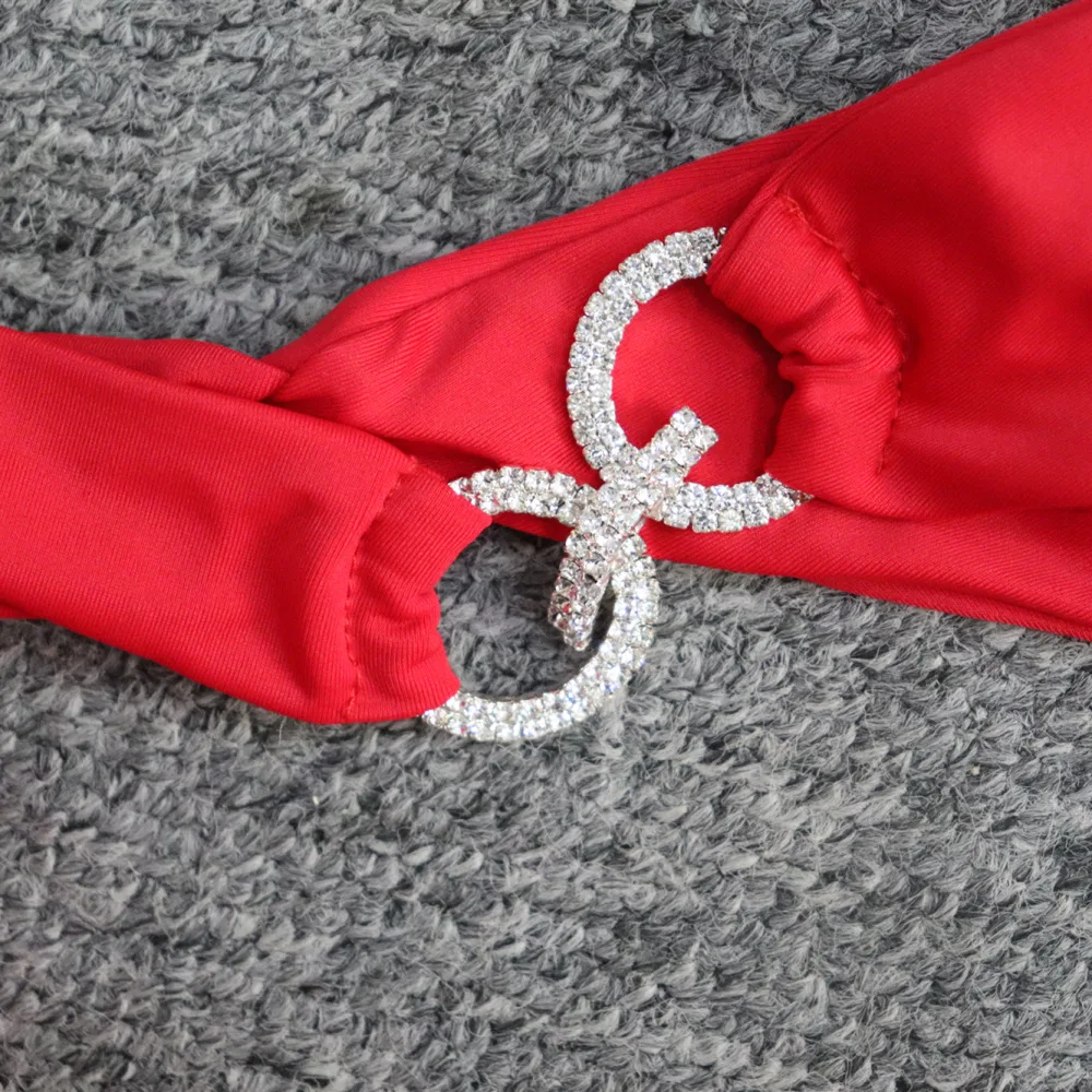 Bikini2019 купальник с кристаллами, женский купальник, открытые бикини, бразильские стразы, пляжная одежда, пуш-ап бикини, Бандажное бикини