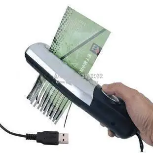 Прямая с фабрики офисный USB аккумулятор двойного назначения электрический бумажный шредер дробилка инструмент мини ручной станок для резки бумаги