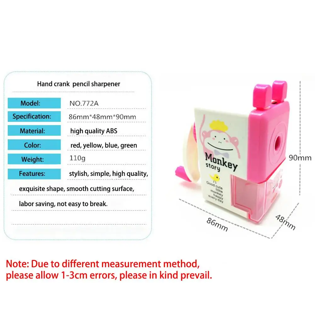 Мультяшная точилка для карандашей детская карандаша ручная Студенческая