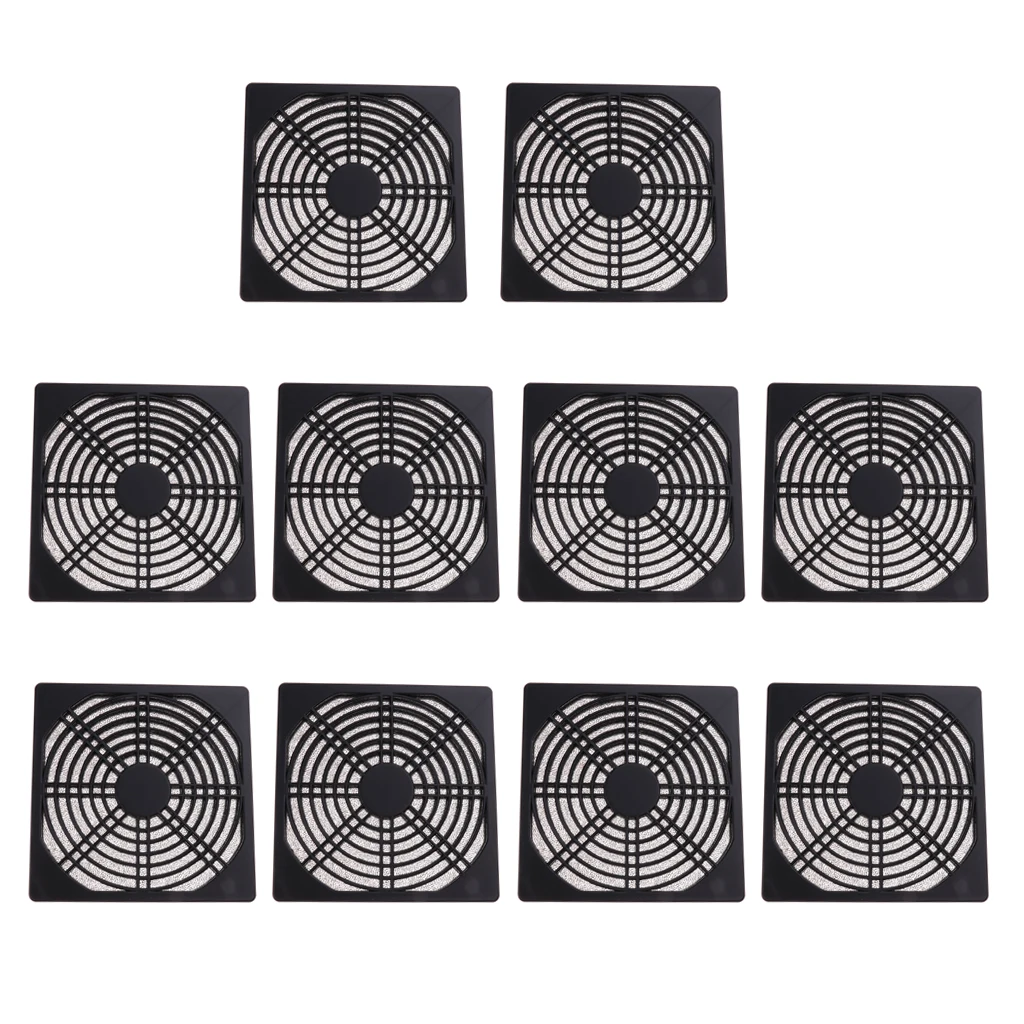 

10Pcs Computer PC Dustproof Cooler Fan Case Cover Dust Filter Mesh 12cm