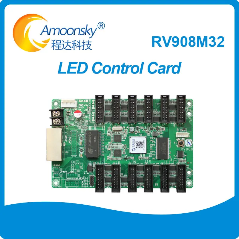 

Linsn RV908M32 LED Receiving Card LED Display Control System Integrated With 12 Standard HUB75 Type Connectors for LED Screen