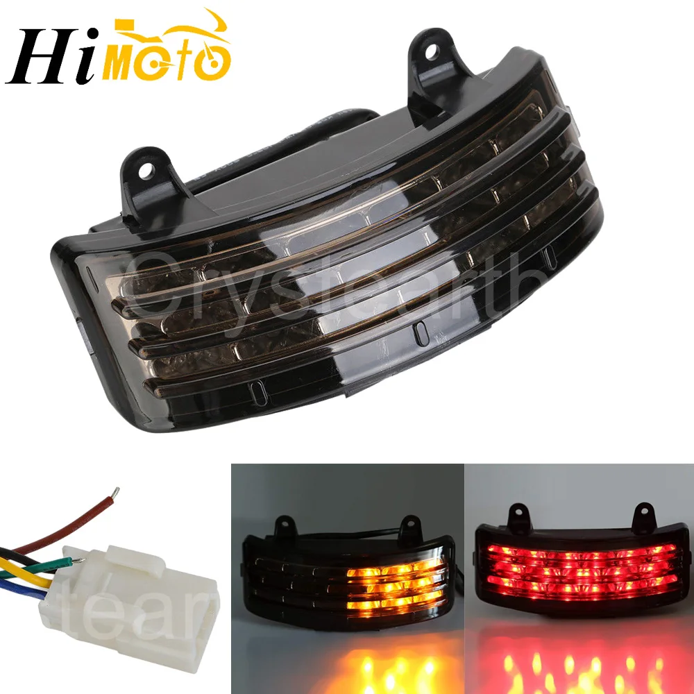 Тройной светодиодный задний фонарь стоп сигнал поворотный задсветильник для Harley