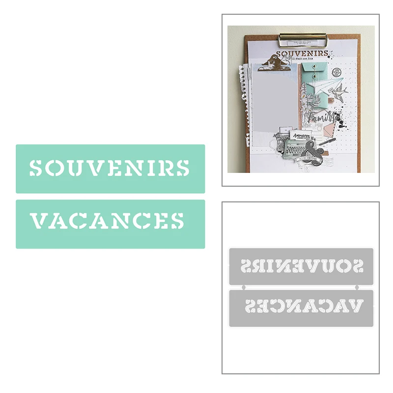 2020 новые английские слова Сувениры вакансий металлический Трафаретный вырубной