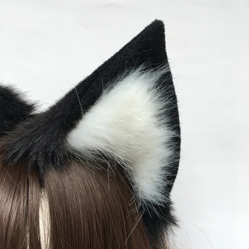 

DIY KDA Cat Fox LOL Ahri Cosplay Ears Hairhoop Hairbands Headwear For Lolita Cosplay Costume Accessories