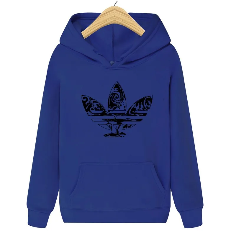 BLUE 040 Толстовка с капюшоном для мужчин/женщин, новые модные толстовки с капюшоном, свитшоты+ спортивные штаны, костюмы, Осень-зима, теплый флисовый пуловер с капюшоном - Цвет: BLUE 040
