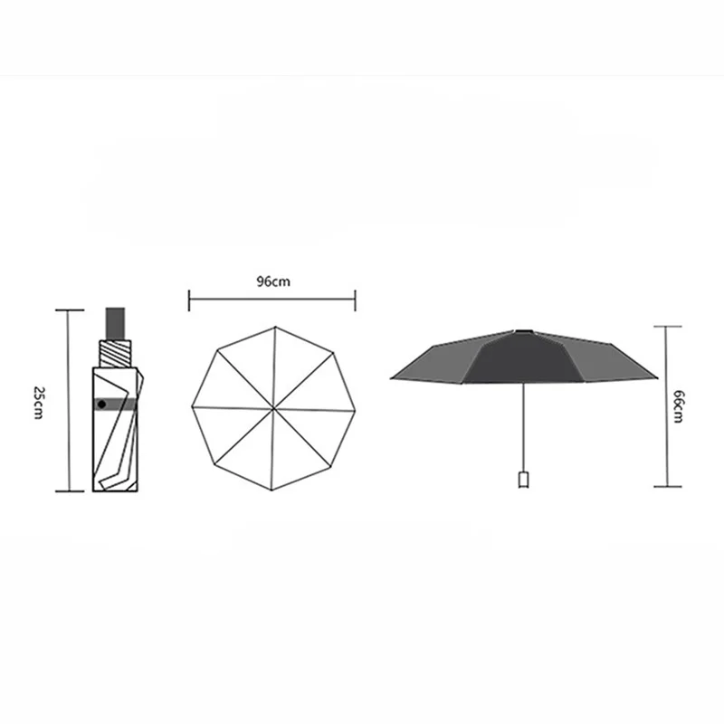 YADA Blue Flower Women Umbrella For kids Folding Rainy Cute Cartoon Umbrellas Anti-UV Lovely Paragua Windproof YD299 | Дом и сад