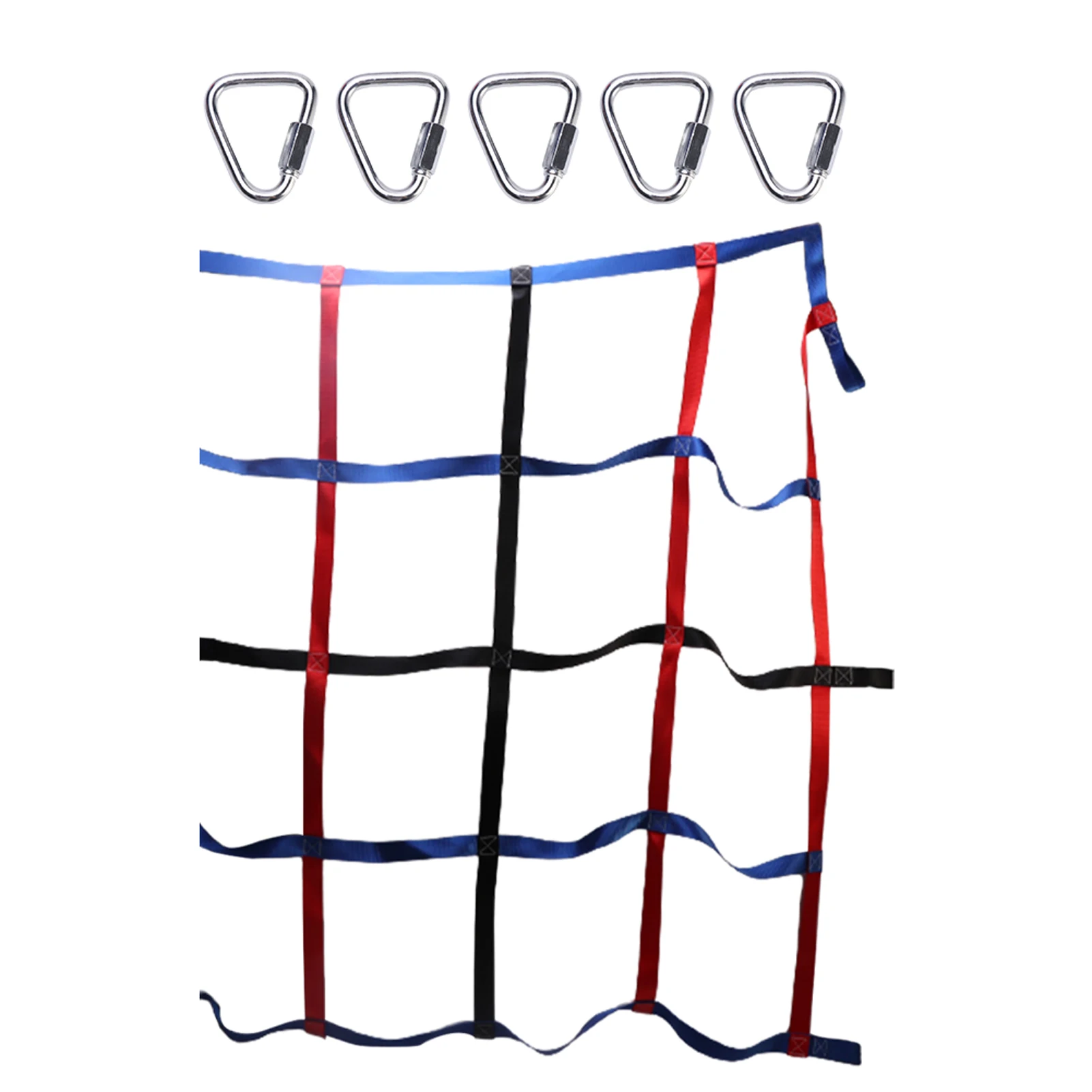 

For Kids Backyard Climbing Cargo Net Polyester Playground Outdoor Rope Ladder Training Equipment Obstacle Course Swing Games