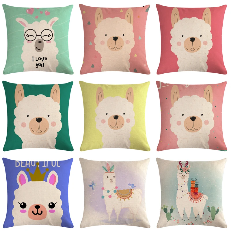 

Alpaca обнимающая подушка, чехол, милая Трава, глина, Ранняя Обложка, наволочка для дивана, кровати, украшение для дома, декоративная подушка, Че...