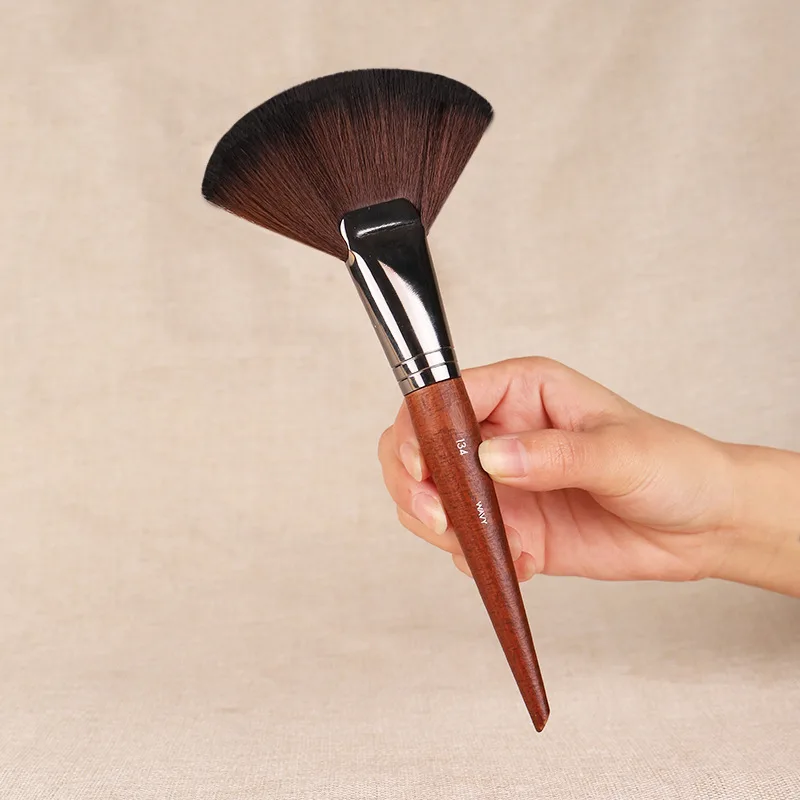 Powder Fan Makeup Brush Large 134 - Bronzer Sculpting Beauty Cosmetics Blender Tools | Красота и здоровье