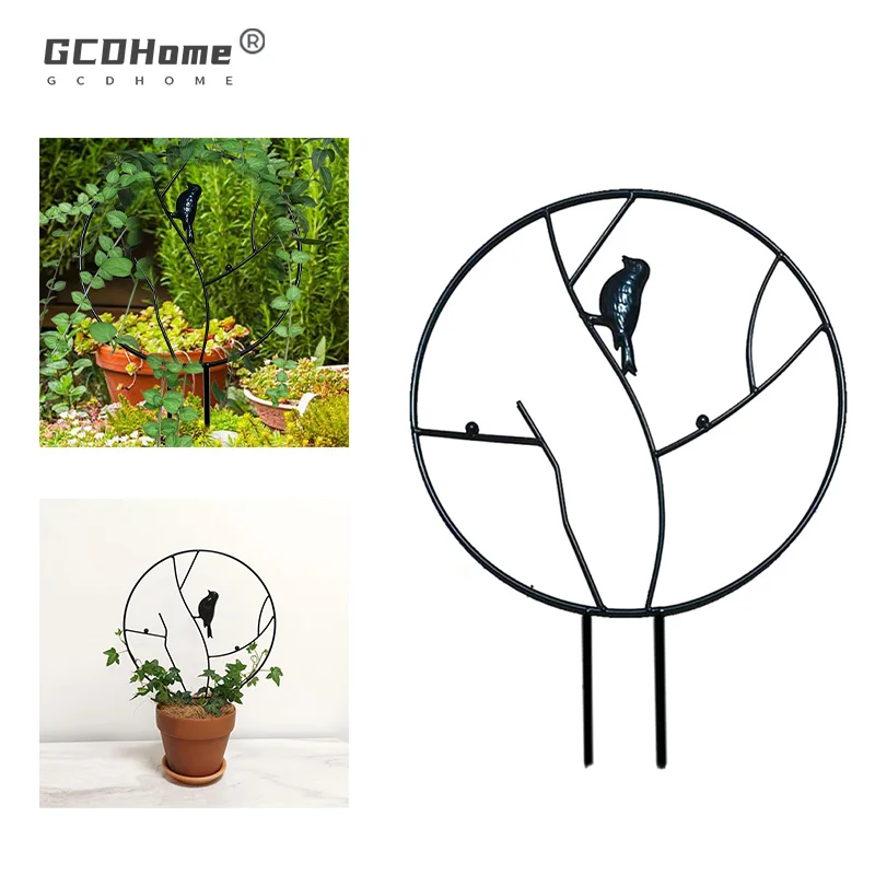 

GCDHome Durable Creative Vine Climbing Rack Flower Decorative Gardening Tools Vegetables Plant Trellis Plant Support Frame Plant