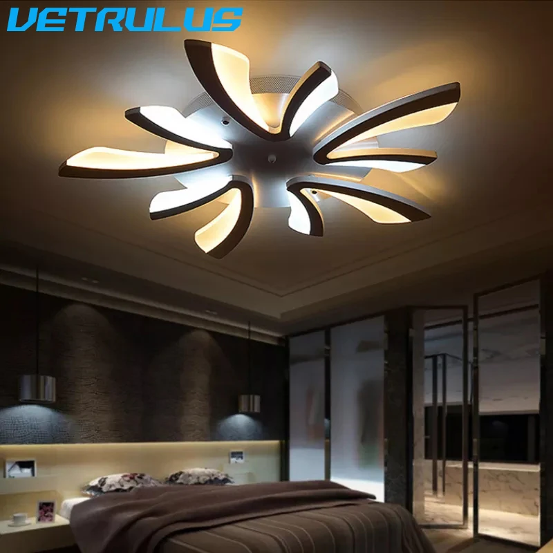 Modern LED Chandelier Light Nordic Acrylic Ceiling Lamp Luminaire Branch Designed Loft Lustre Lampara Living Room Decor Fixtures