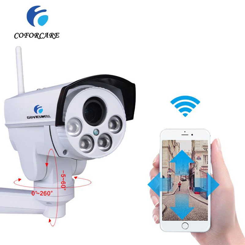 IP-камера COFORCARE HD 1080P PTZ Wi-Fi 4-кратный оптический зум | Безопасность и защита