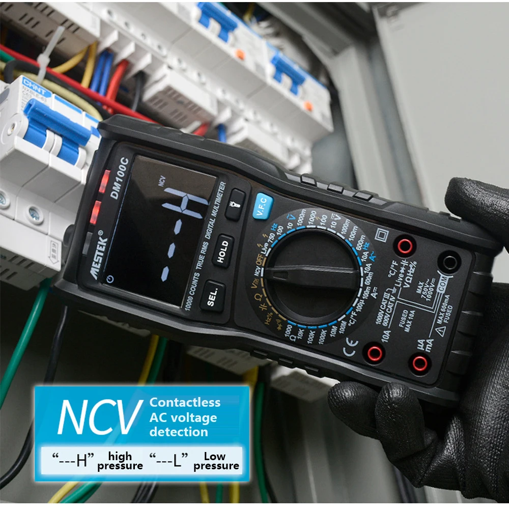 MESTEK DM100C цифровой мультиметр умный двухъядерный T Rms NCV температура Multimetro