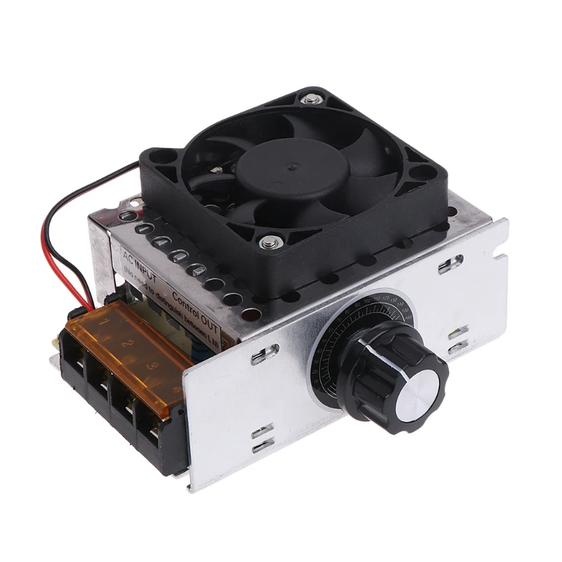 AC Electric Regulator Motor Speed Controller 220V 4000W SCR Temperature Voltage With Fan Big Power Brightness Dimmer | Обустройство