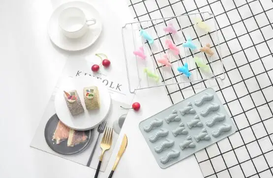 Силиконовая форма для торта 14 с омаром морской конек шоколадная |