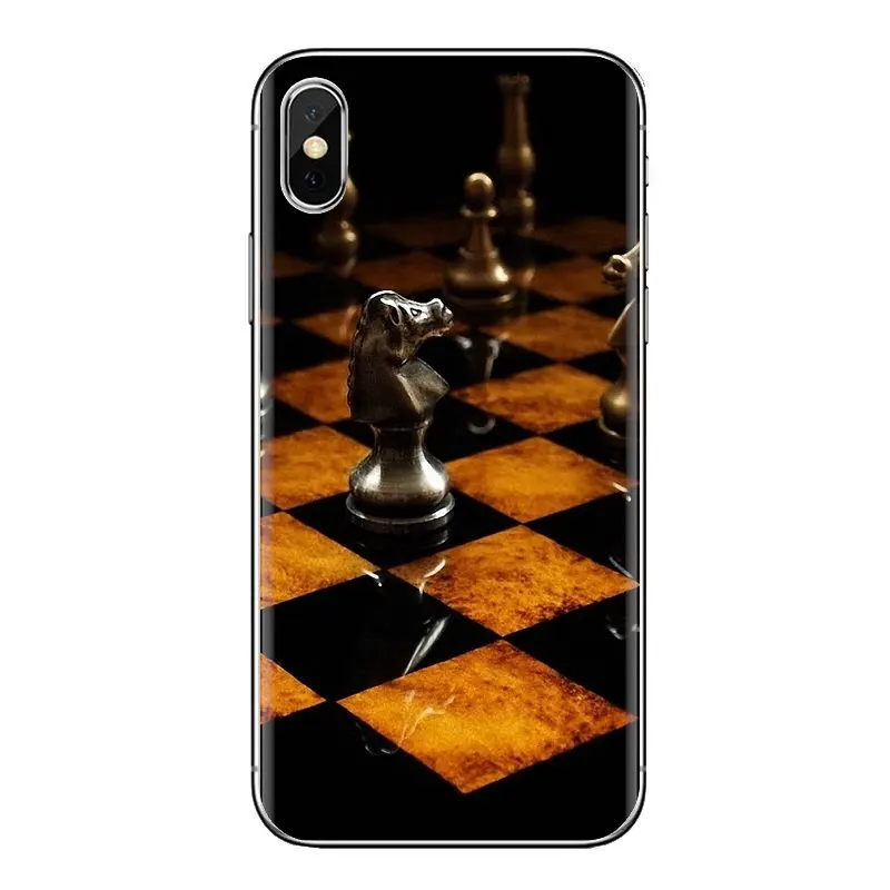 Шахматная доска для Xiao mi 6 A1 Max x 2 5X 6X Red Note 5 5A 4X 4A A4 4 3 Plus Pro прозрачный мягкий чехол